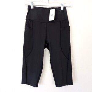 BALEAF Leggings Women's XS Black Cropped Active Pockets Casual Workout